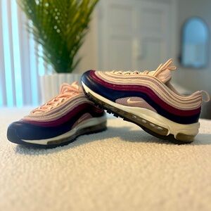 Nike Air Max 97 in Navy, Pink, and Cream